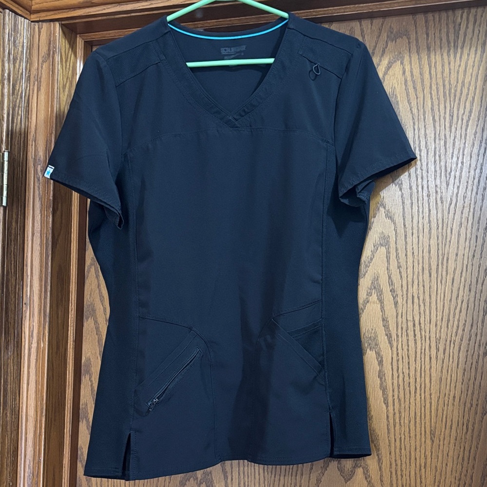Black Women's Scrub Top